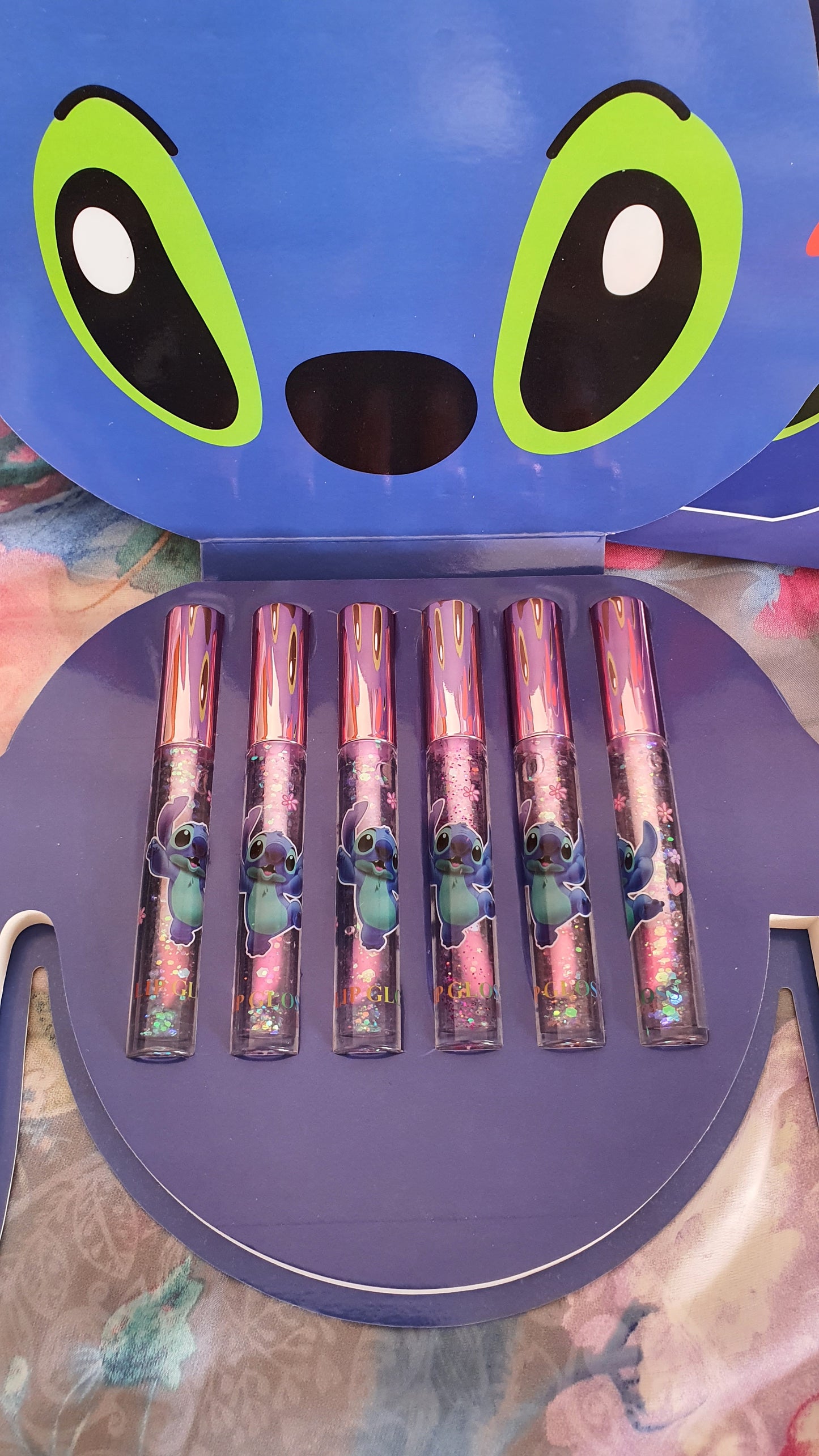 Set di Stitch con 6 lip gloss