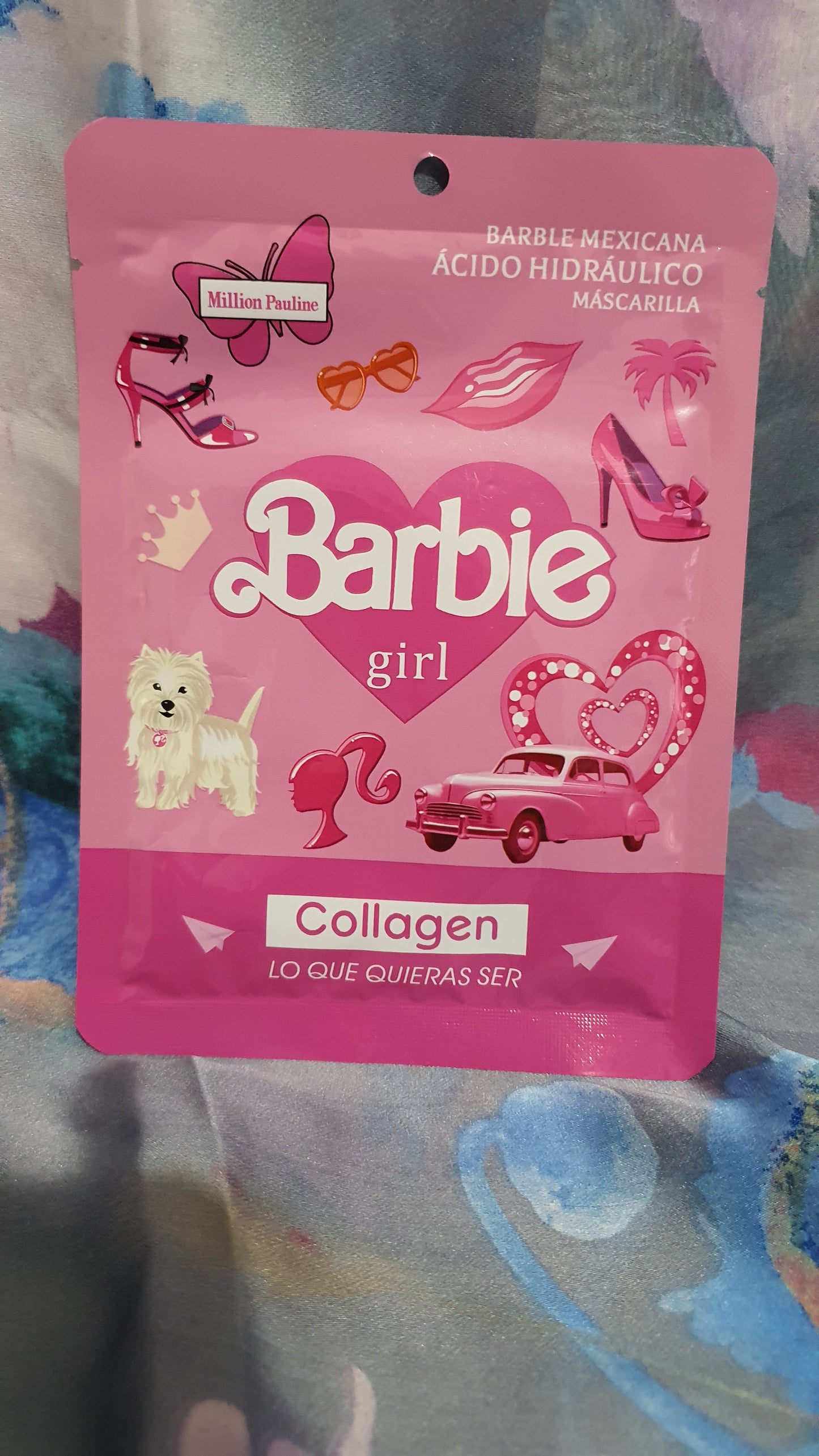 Maschera viso di Barbie al collagene