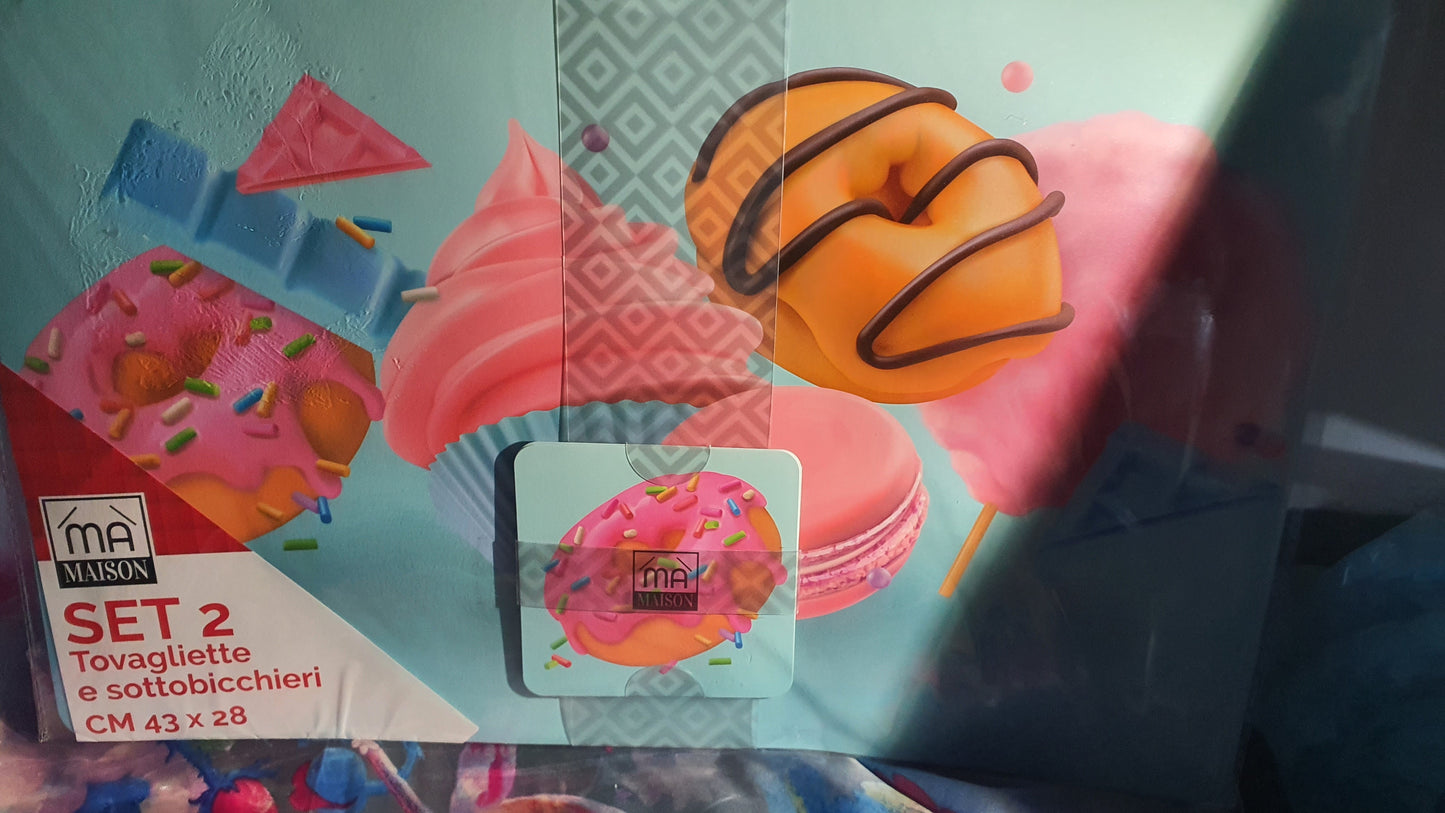 Tovaglietta + sottobicchiere