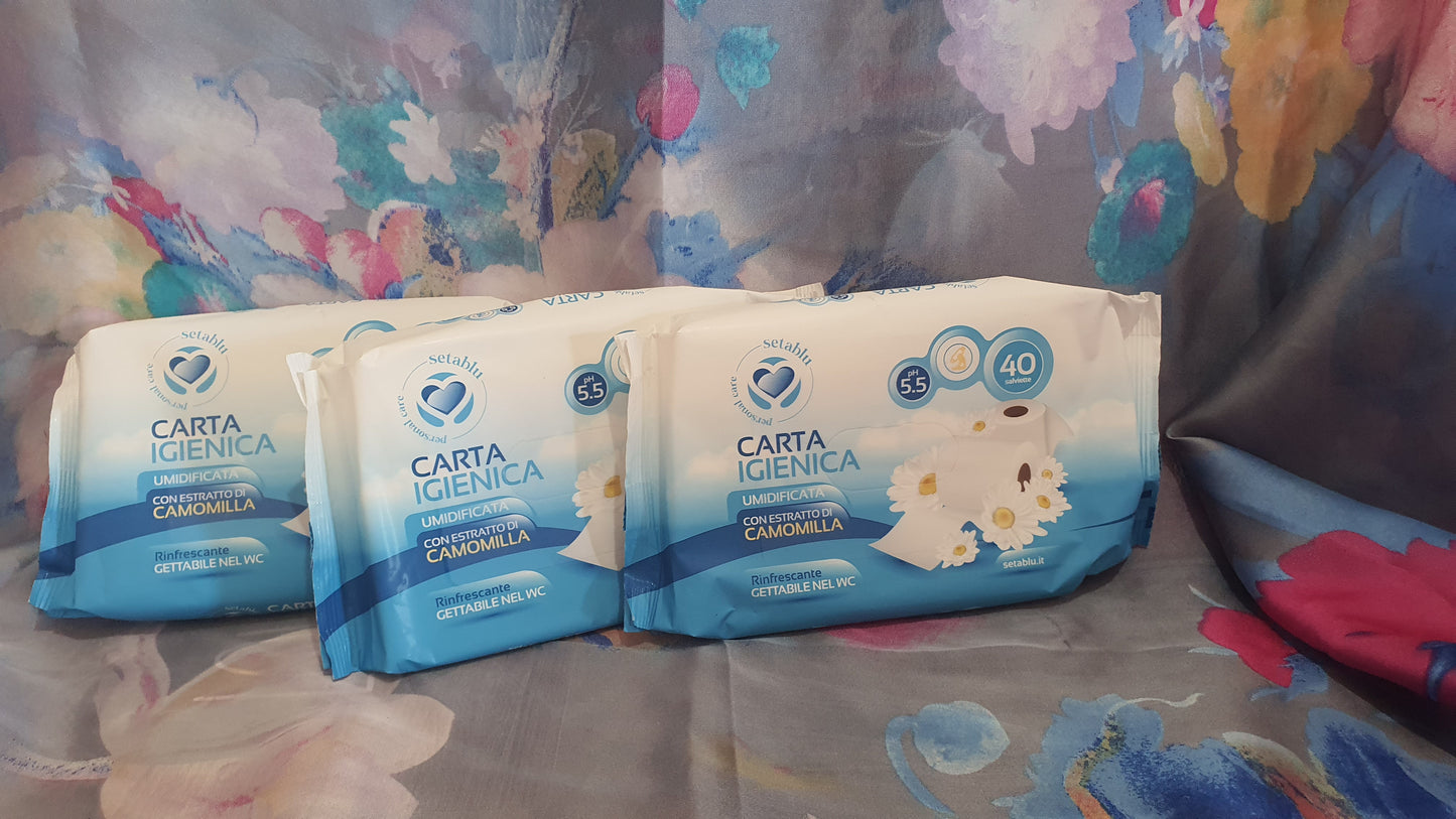 Carta igenica umidificata