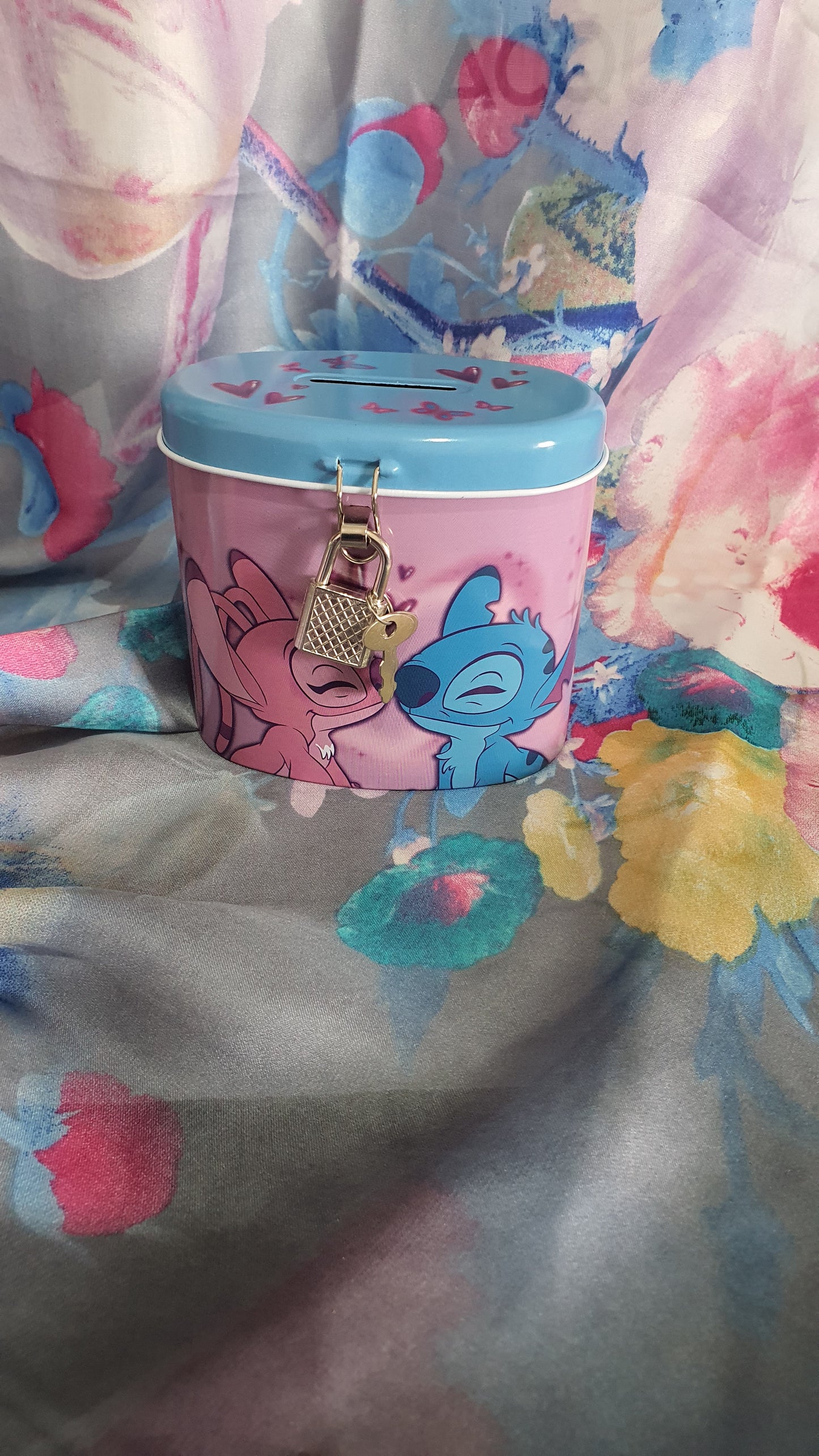 Salvadanaio  di Stitch con lucchetto