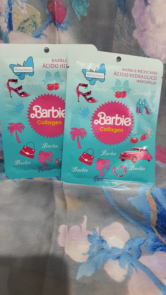 Maschera viso di Barbie al  collagene
