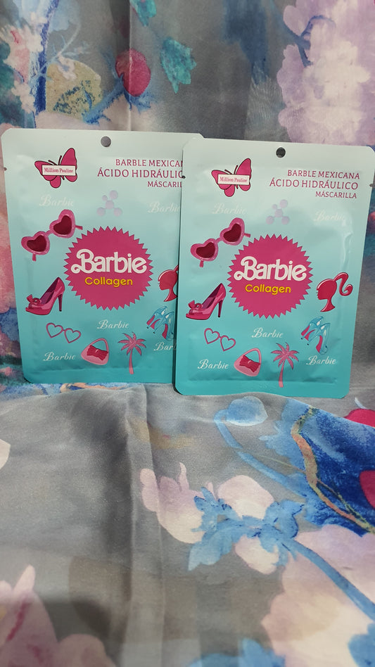 Maschera viso di  Barbie  al collagene