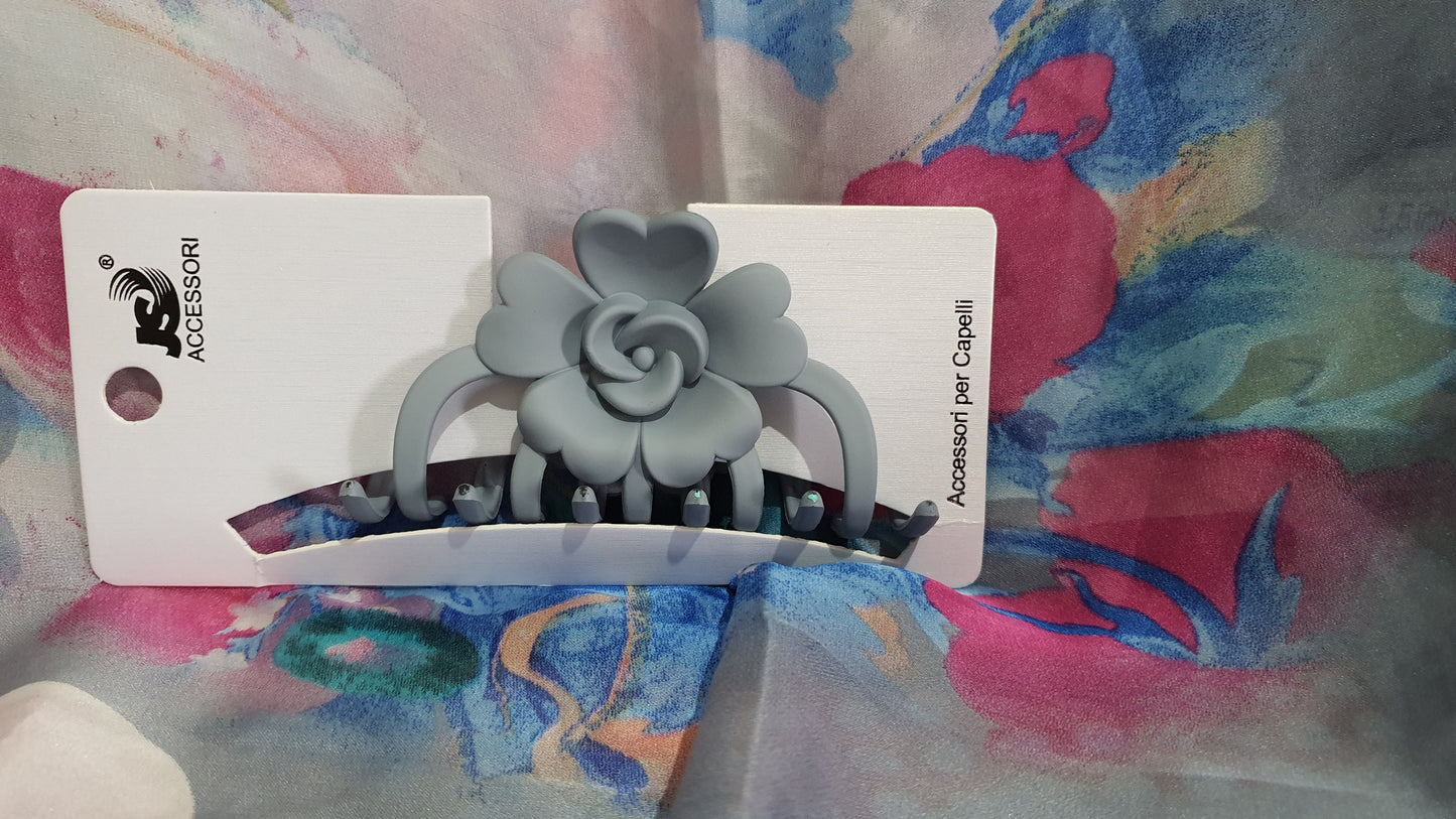 Fermaglio grande  grigio