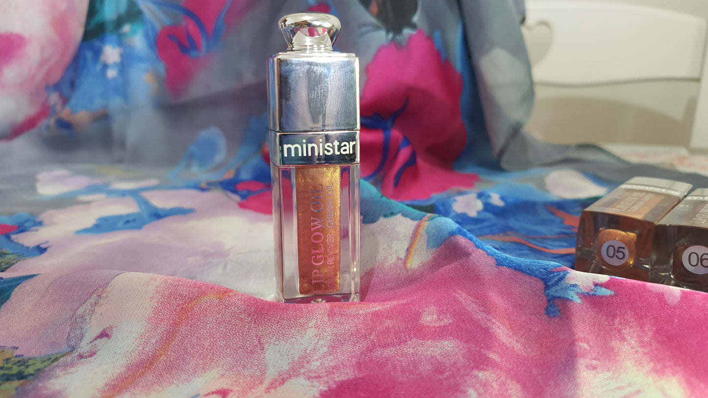 Lip glow oil della Ministar 6 colori disponibili