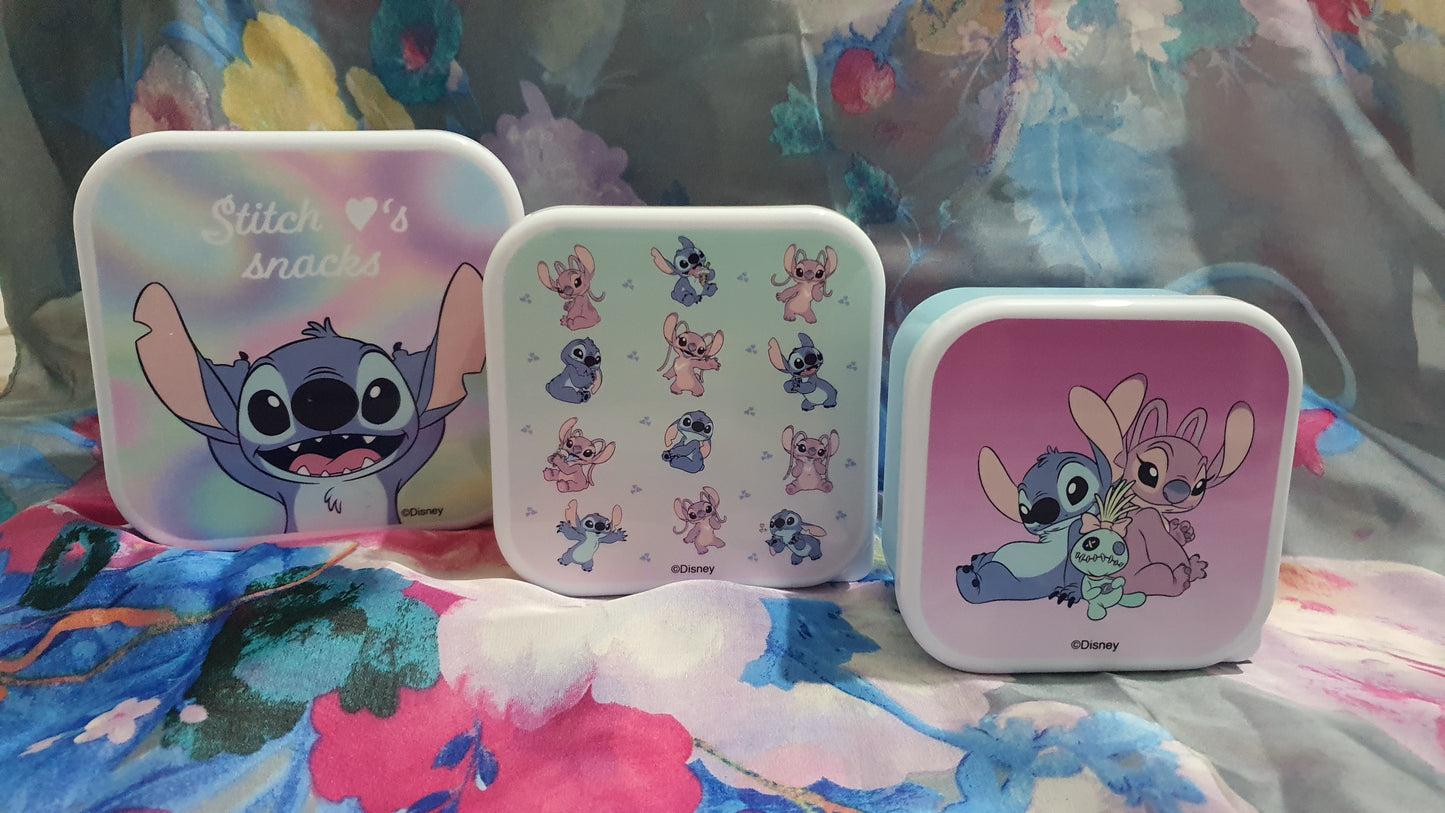 Tris portamangiare di stitch