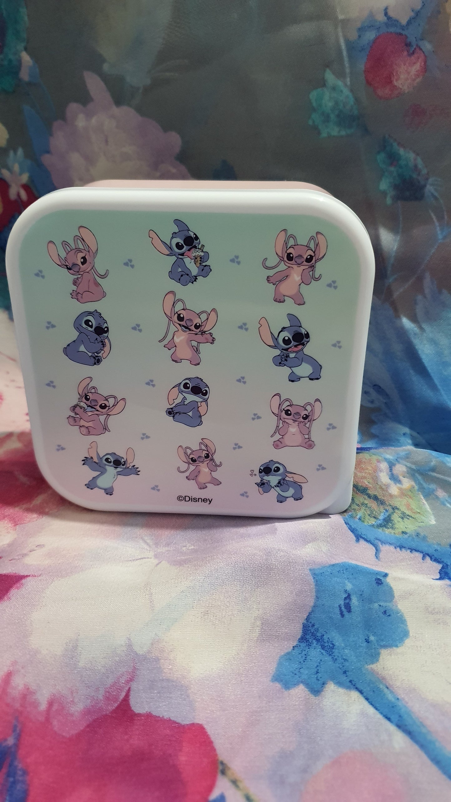 Tris portamangiare di stitch