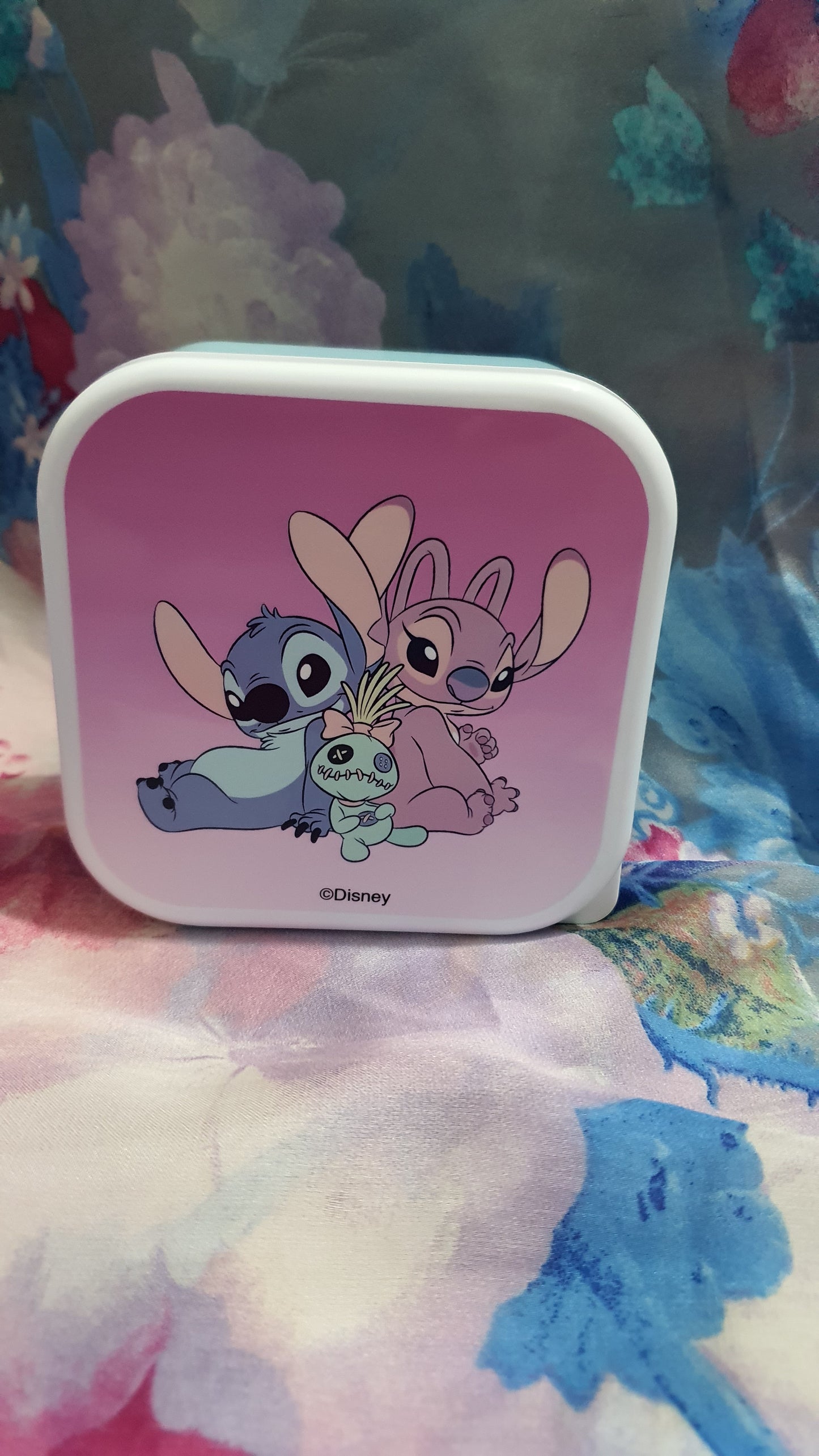 Tris portamangiare di stitch