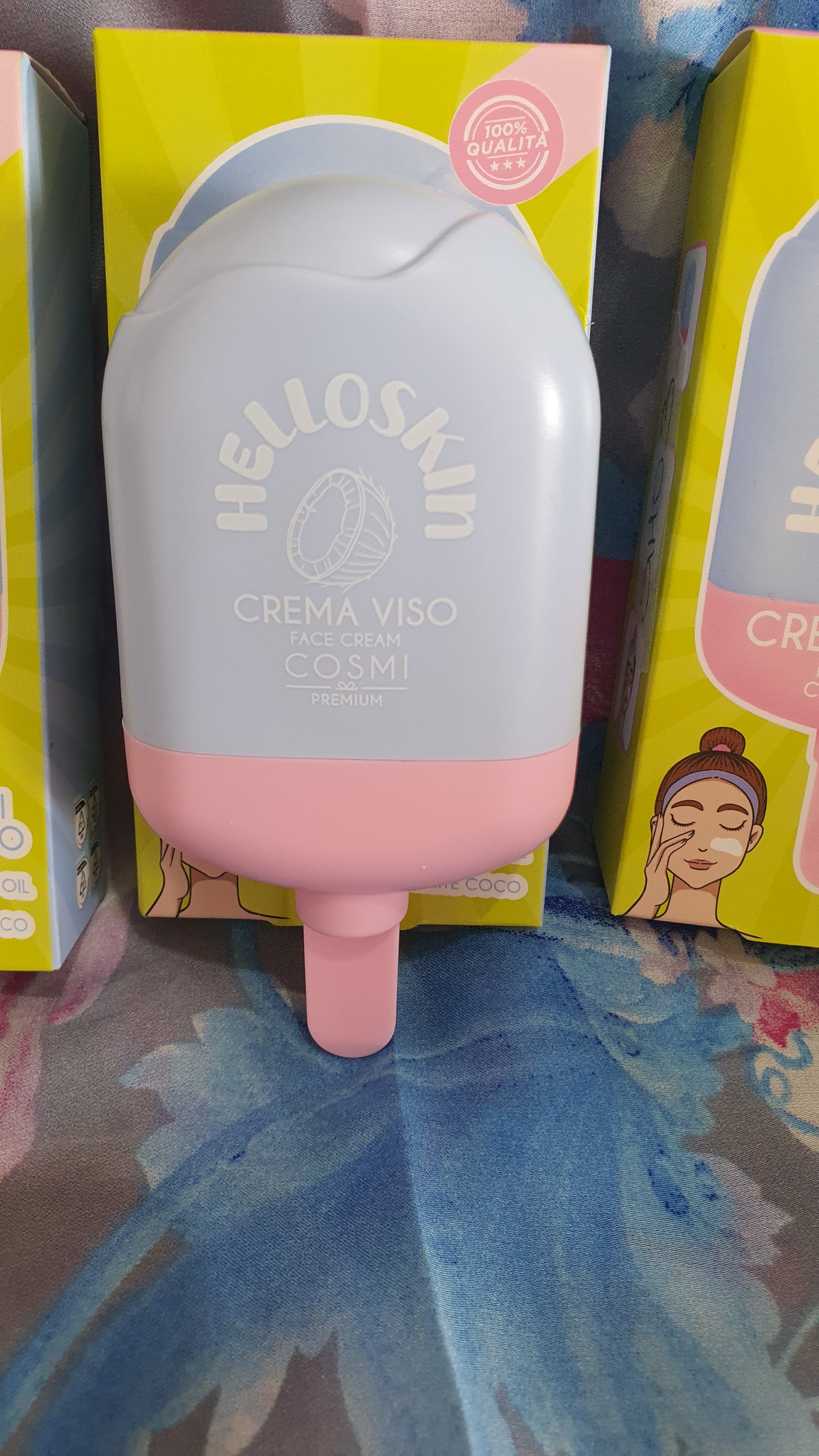 Crema viso con olio di cocco