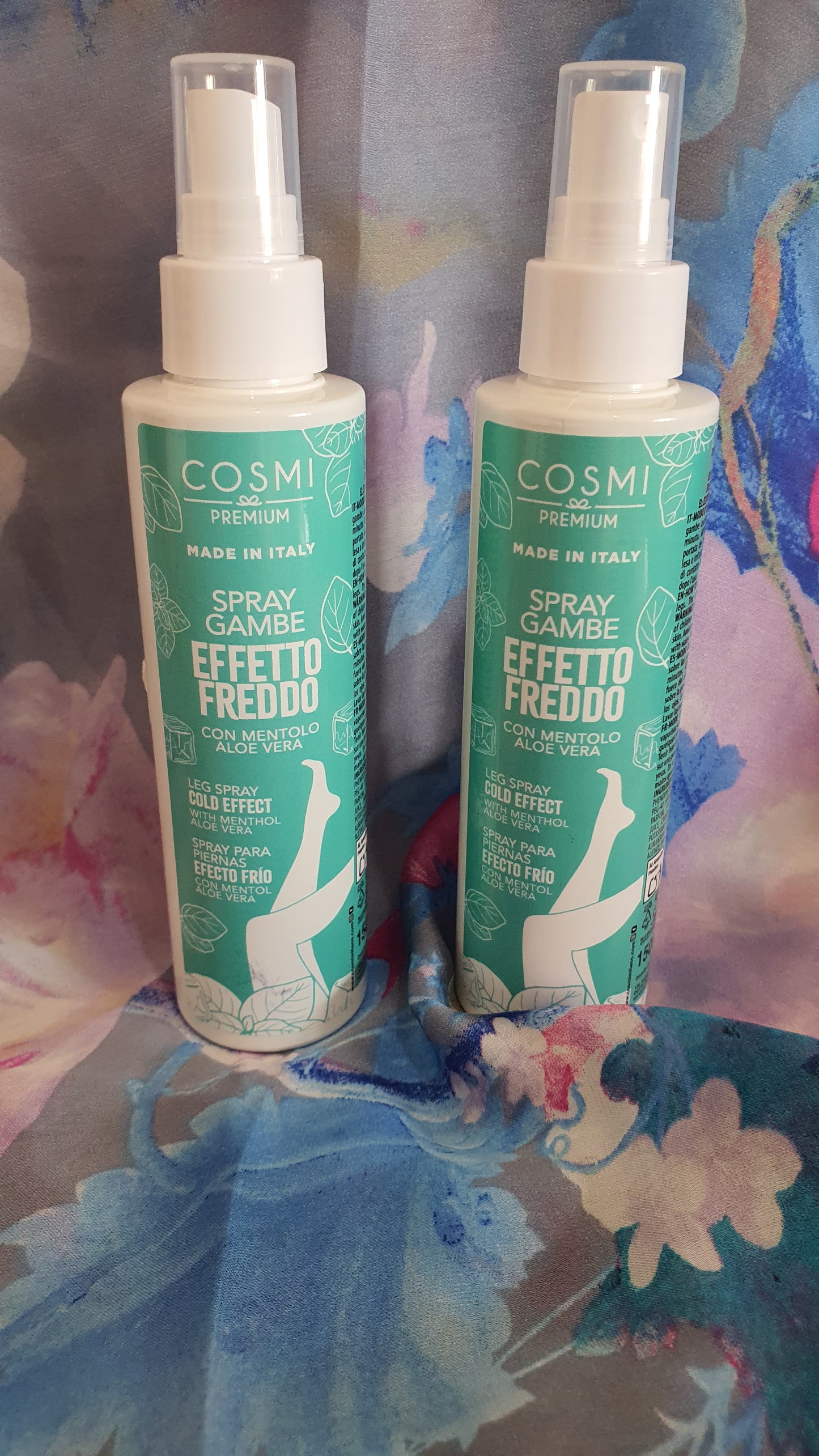 Spray effetto freddo per le gambe