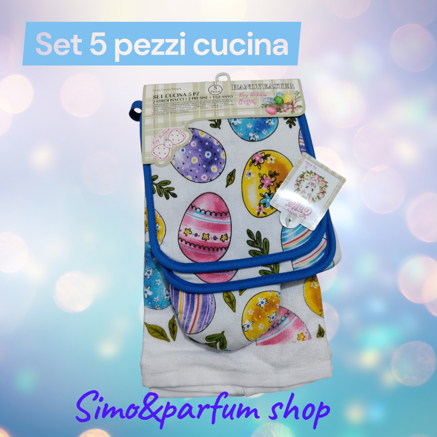 Set 5 pezzi cucina