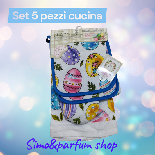 Set 5 pezzi cucina