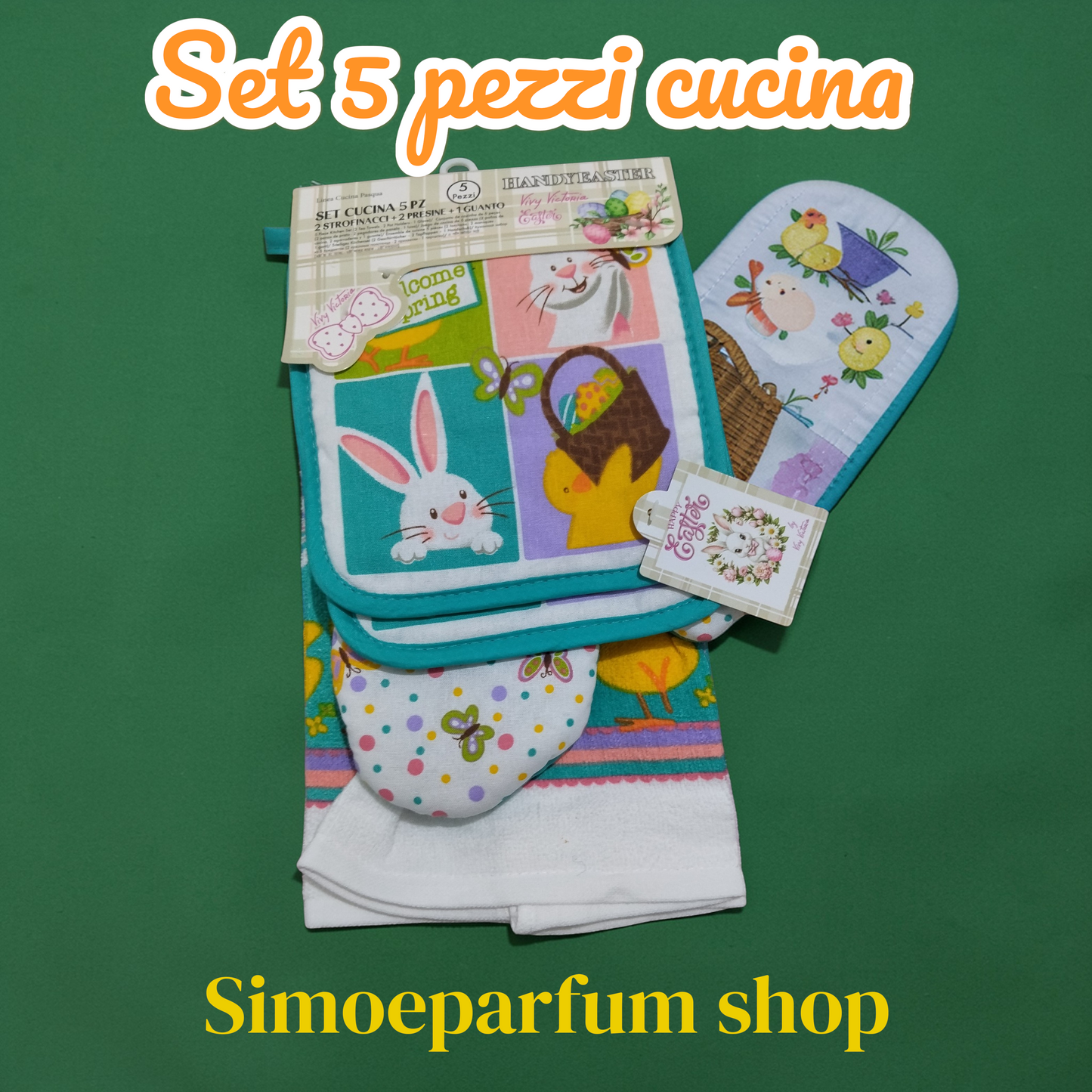 Set 5 pezzi cucina