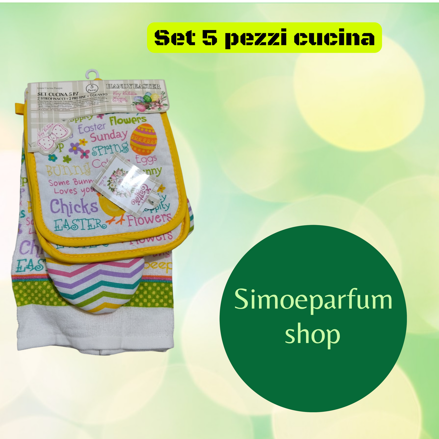 Set 5 pezzi cucina