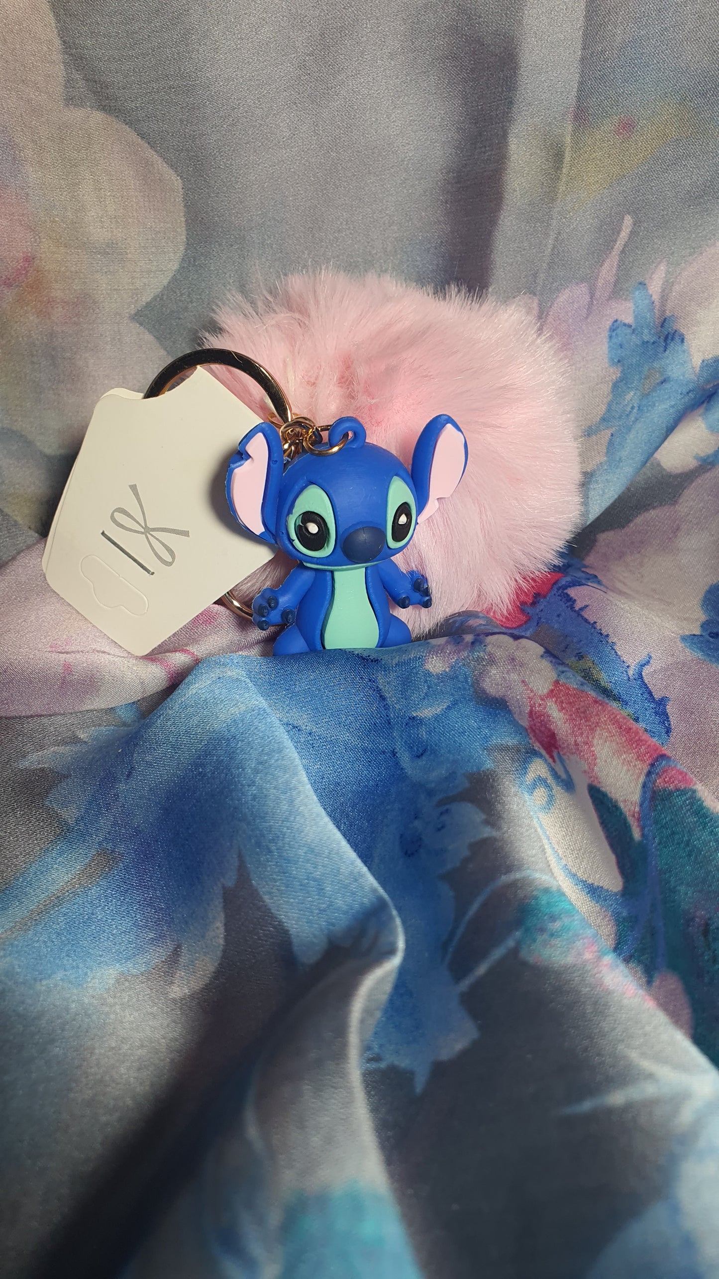 Portachiavi di Stitch con ponpon