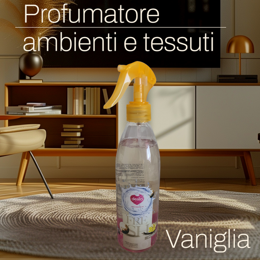 Profumatore ambienti e tessuti alla vaniglia