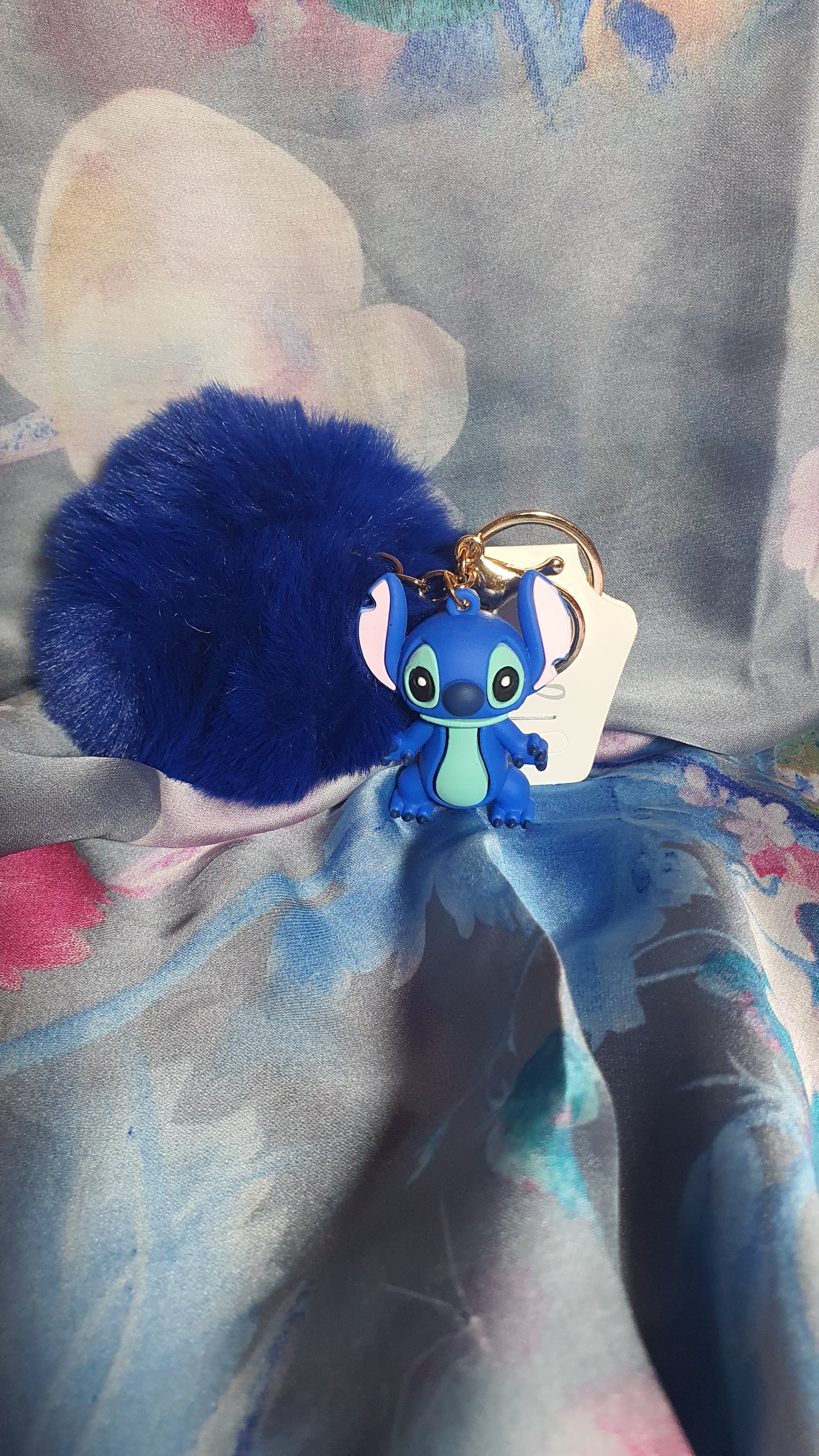 Portachiavi di Stitch con ponpon