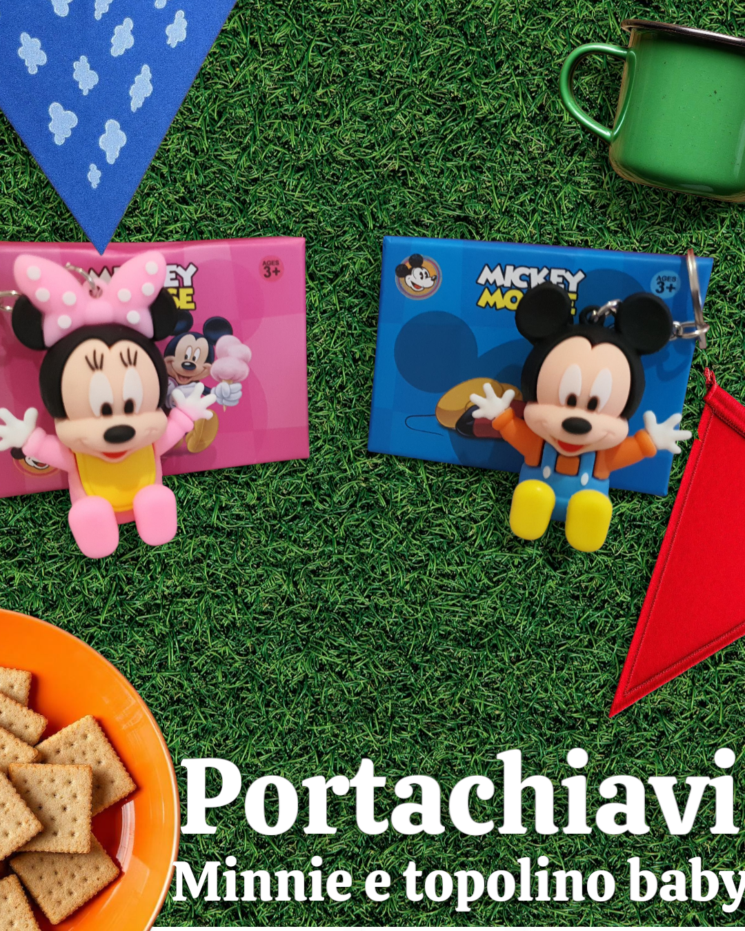 Portachiavi  di Minnie e Topolino baby