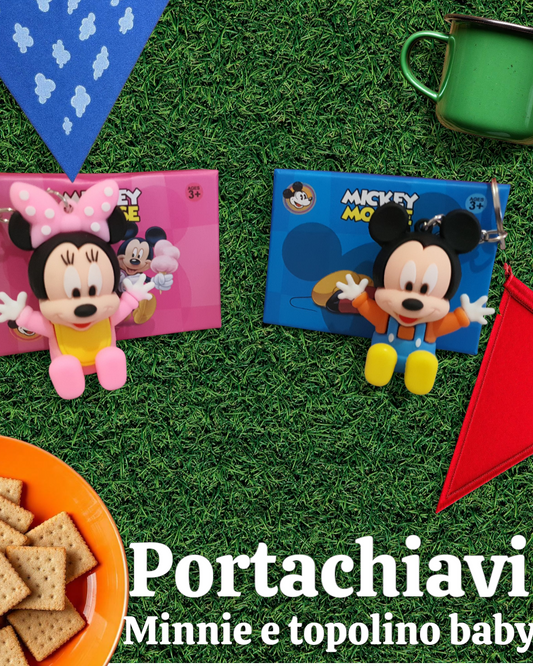 Portachiavi  di Minnie e Topolino baby