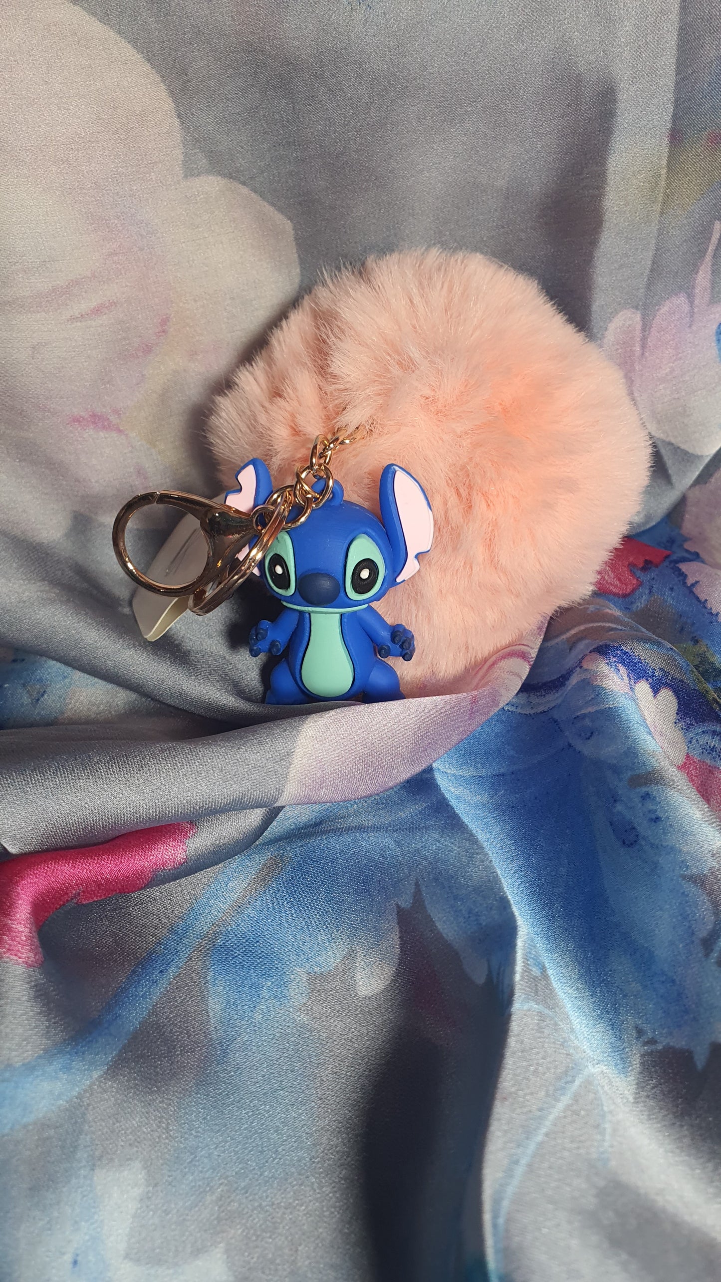 Portachiavi di Stitch con ponpon
