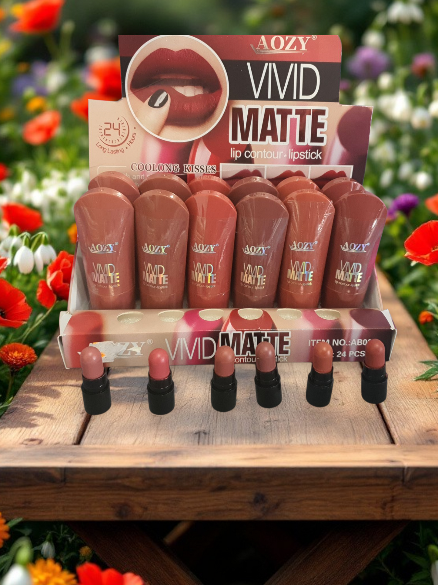 Lip contour + lip stick