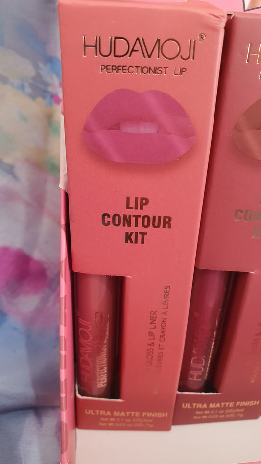 Kit lip gloss e lip liner matte